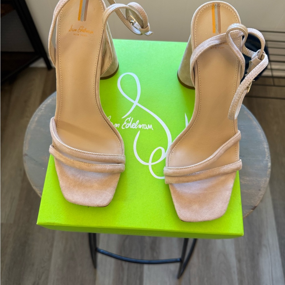 Sam Edelman Women's Beige Strappy Heels